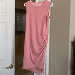 Pink tank top dress